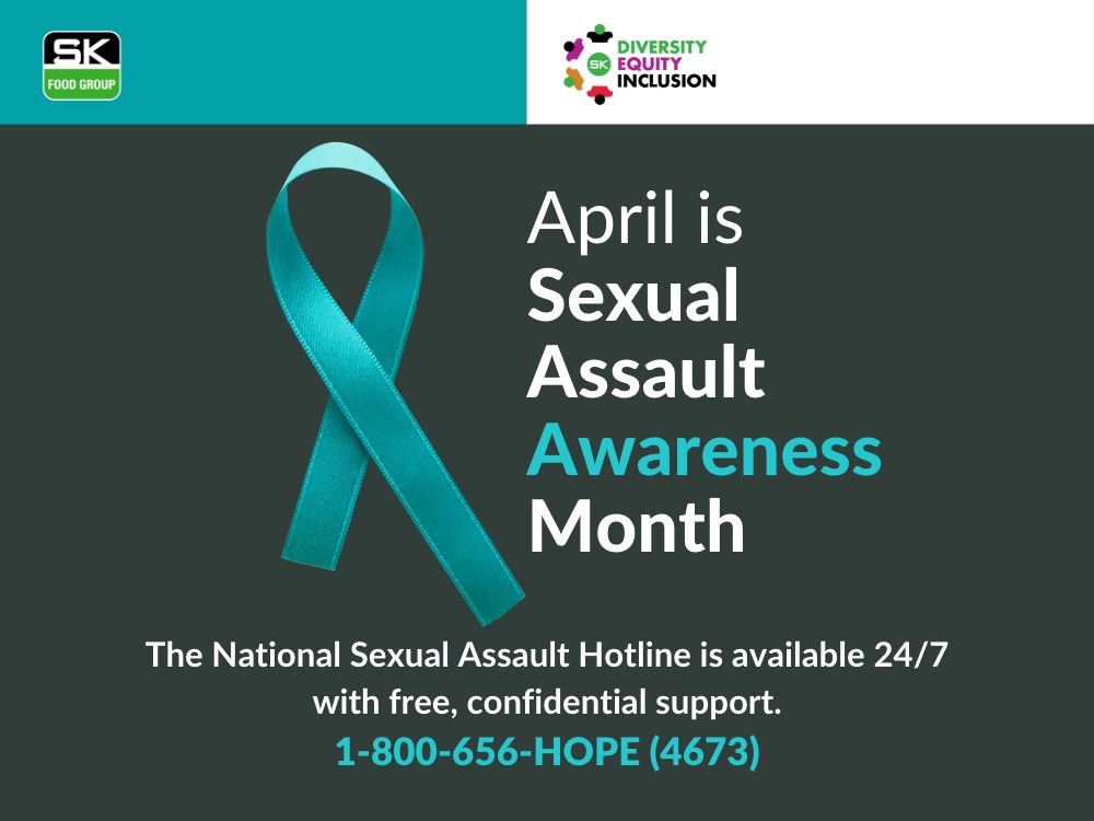 Website graphic for Sexual Assault Awareness month