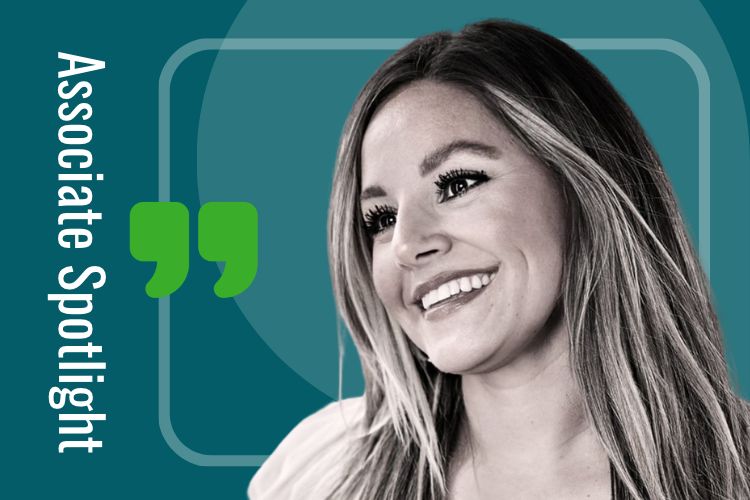 Associate Spotlight Elle Farrell graphic