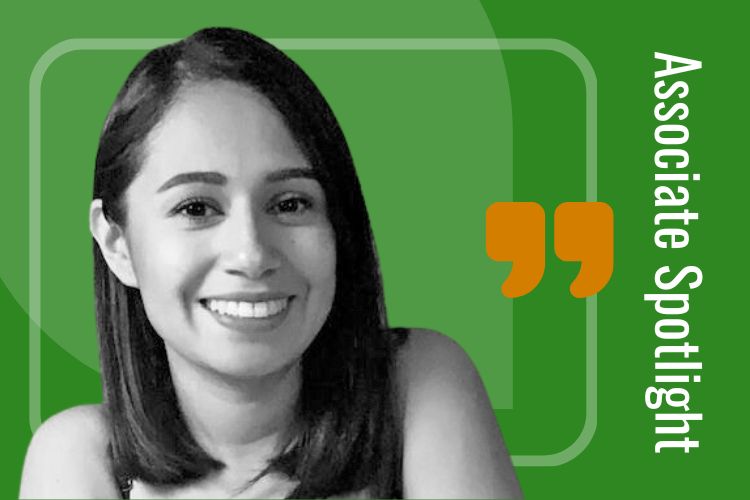 Associate Spotlight Monica Mena graphic