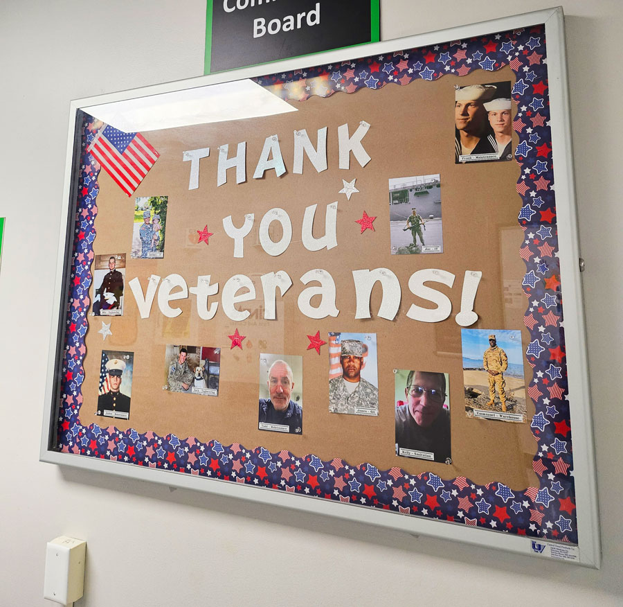 Veterans Day 2024 Groveport, OH thank you veterans sign